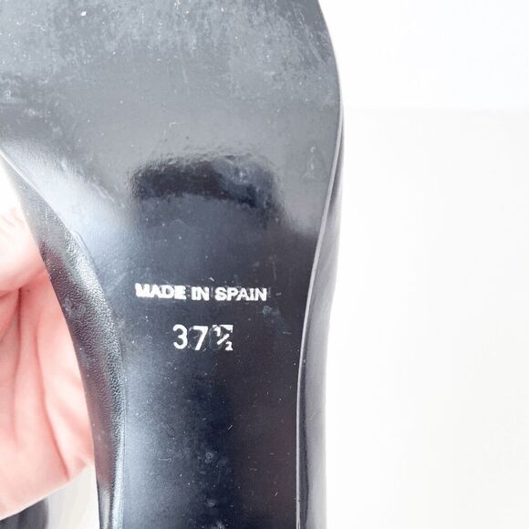 Arnold Churgin Womens Low Heel Square Toe Classic Pumps Heels Black Size 37.5 - Picture 7 of 7